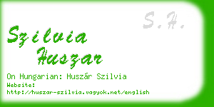szilvia huszar business card